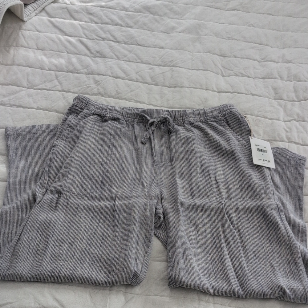 Splendid Blue and White Striped Pants